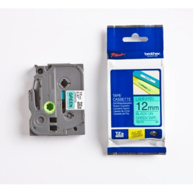 Compatible Brother Black On Green Label Casette Tape TZ731 12mm