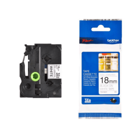 Compatible Brother Black On White Label Casette Tape TZ241 18mm