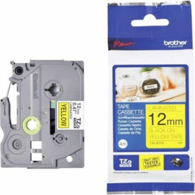 Compatible Brother Black On Yellow Label Casette Tape TZ631 12mm