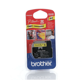 Compatible Brother Black on Yellow Label Casette Tape MK631 12mm