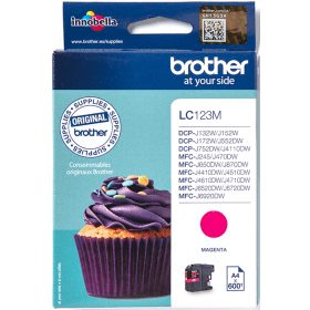 Compatible Brother LC123 Magenta ink New Chip LC123MNC
