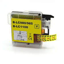Compatible Brother LC980 985 1100Y yellow ink LC980 1100Y