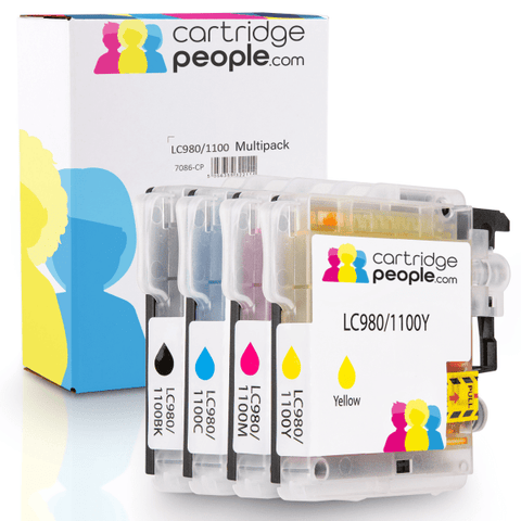 12PK Original Brother LC980 Ink Cartridges in Clear Bag 3/3/3/3