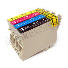 20PK Compatible Epson T0551-4 Ink Cartridges in Clear Bag 8/4/4/4